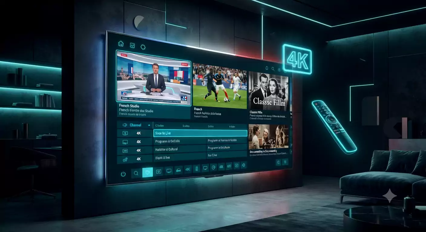 Abonnement IPTV France Smart TV 4K – Guide Samsung & LG 2026